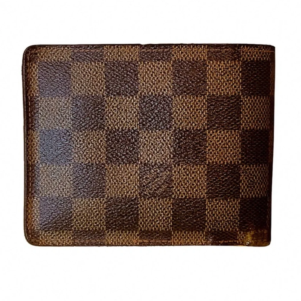 LOUIS VUITTON Damier Ebene Portefeiulle Florin Bifold Wallet - Repaired